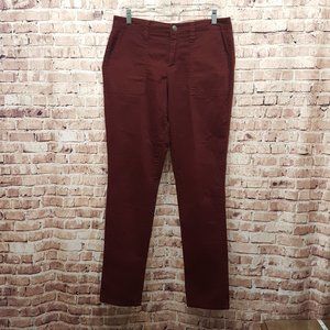 Nine West Pants Vintage America Collection Burgundy Missy 10/30
